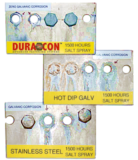 Гальваническая коррозия при испытании болтов DURA-CON®